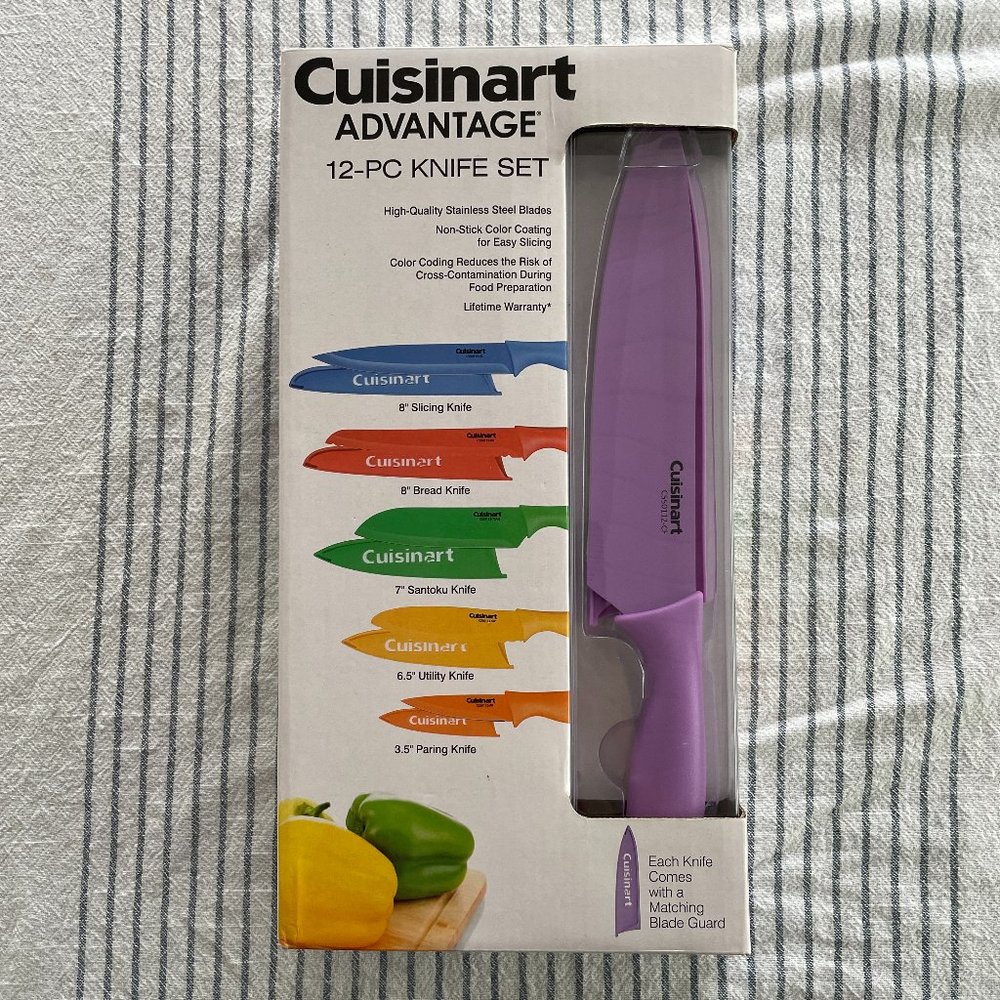 Cuisinart 12-Piece Kitchen Knife Set, Advantage Color Collection